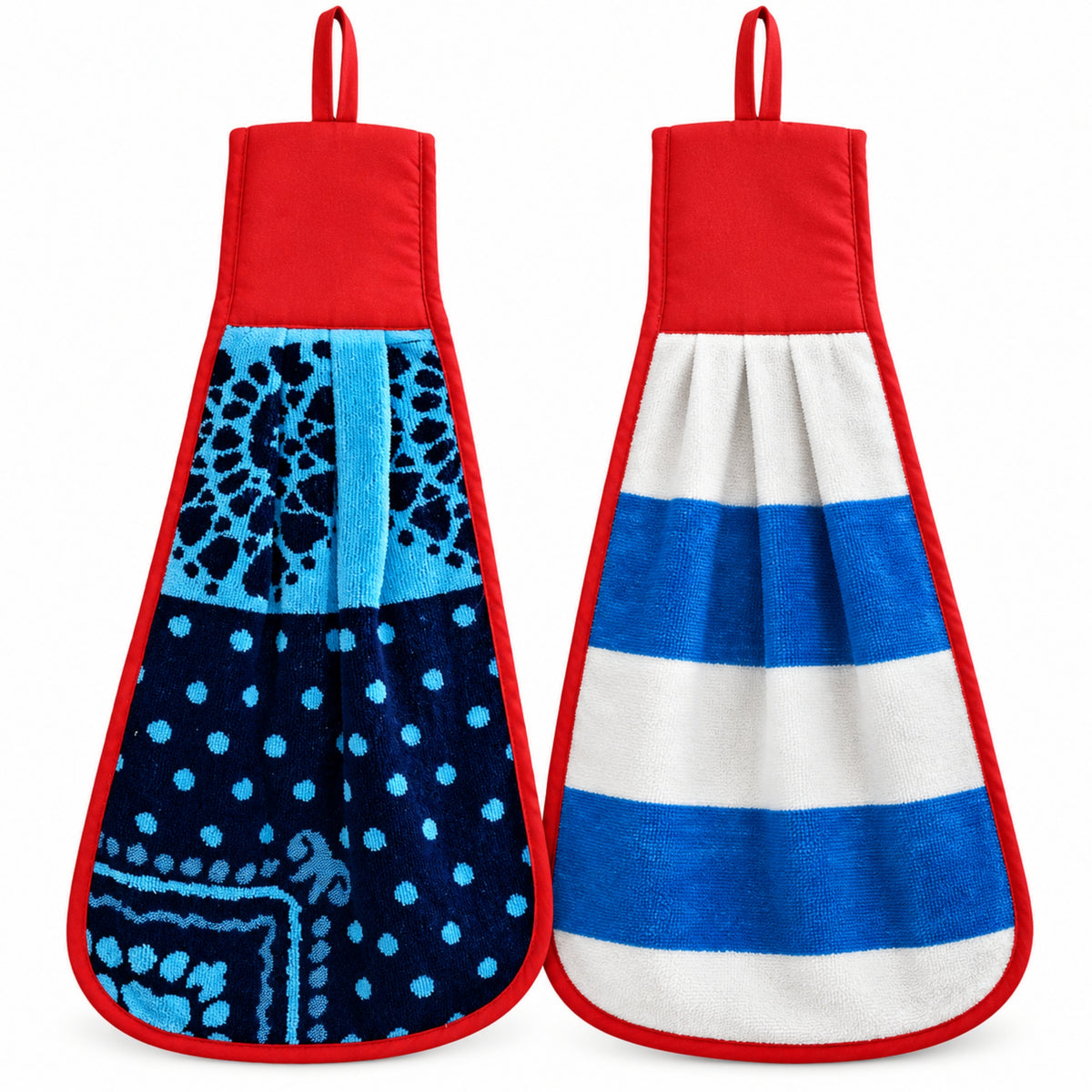 Gravon Set of Hanging Kitchen Towels – Soft & Absorbent Hand Towels for Kitchen & Home