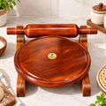 Chakla belan with stand sheesham wood
