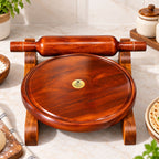 Chakla belan with stand sheesham wood